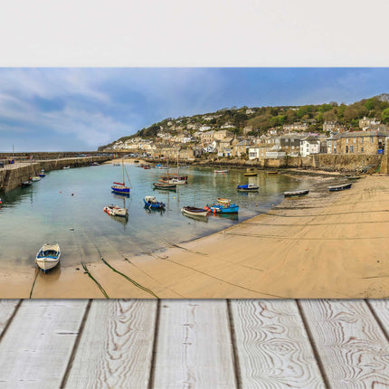 Mousehole Harbour, Cornwall. Beautiful panoramic canvas picture print.