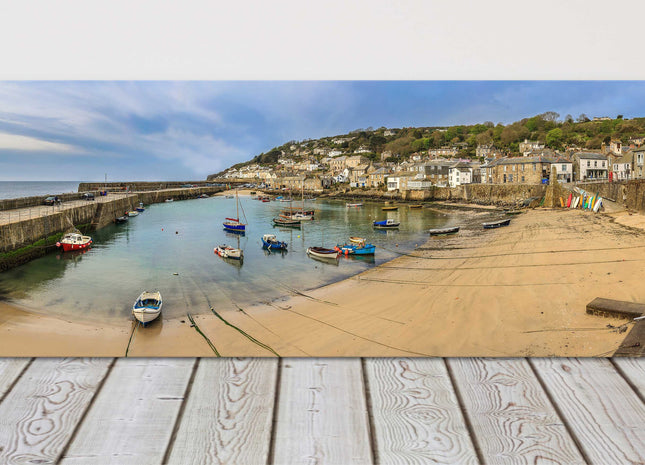 Mousehole Harbour, Cornwall. Beautiful panoramic canvas picture print.
