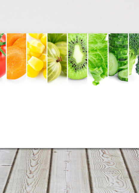 fruits colours of the rainbow canvas picture print kitchen picture bright
