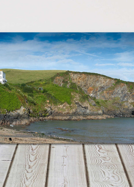 Port Isaac harbour, Cornwall Panoramic canvas picture print port wenn doc martin