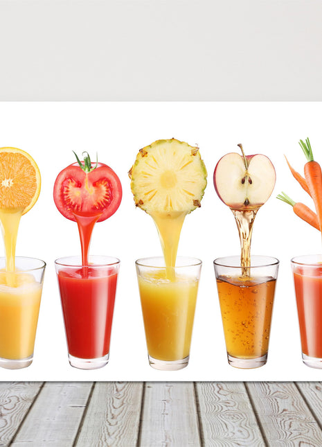 juice and fruit ideal kitchen picture canvas print white background