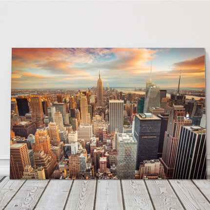 New York City Skyline sunrise cityscape landscape canvas picture print