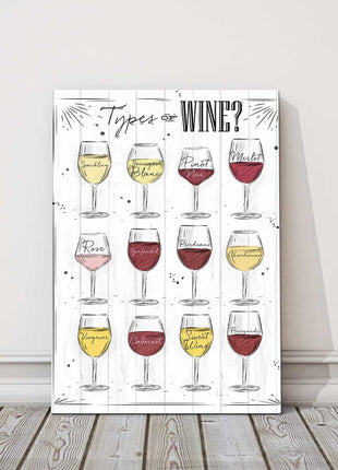 Wine sketch picture. Printed canvas picture. Ideal for any kitchen,restaurant.