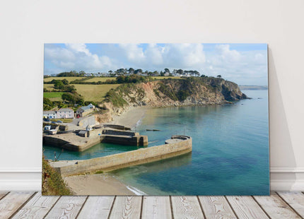 Charlestown Harbour, Cornwall canvas picture print south coast landscape