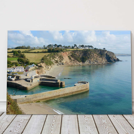 Charlestown Harbour, Cornwall canvas picture print south coast landscape
