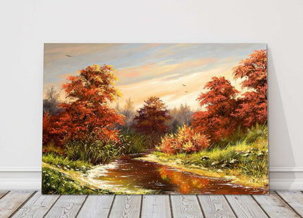 Autumn Landscape painting. Canvas picture print