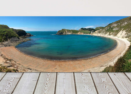 Lulworth Cove, Dorset,jurassic coastline stunning panoramic canvas picture print