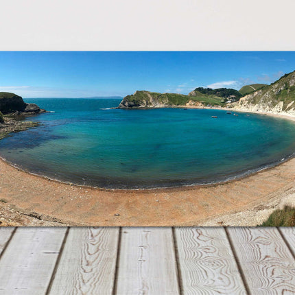 Lulworth Cove, Dorset,jurassic coastline stunning panoramic canvas picture print