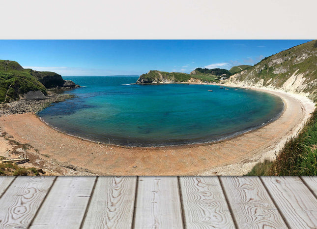 Lulworth Cove, Dorset,jurassic coastline stunning panoramic canvas picture print