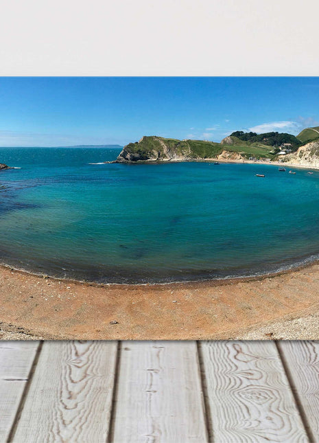 Lulworth Cove, Dorset,jurassic coastline stunning panoramic canvas picture print