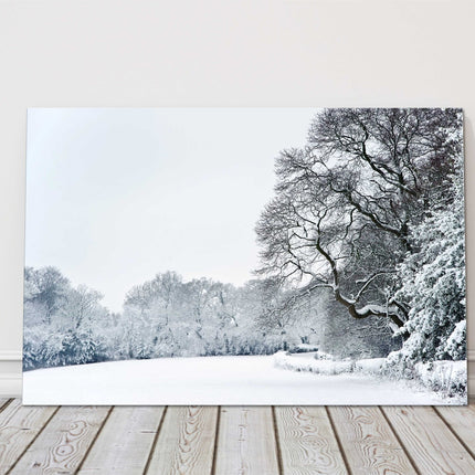 winter snow scene cnavas picture print lovely treees