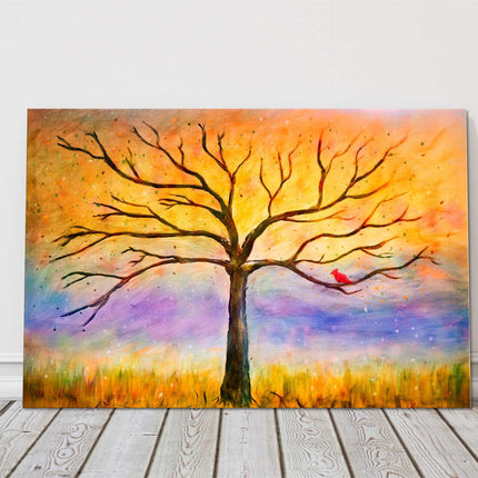 Autumn tree art painting canvas picture print landscape