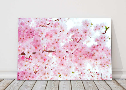 Spring blossom tree in beautiful shades of pink. Canvas picture print art