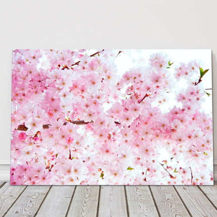 Spring blossom tree in beautiful shades of pink. Canvas picture print art