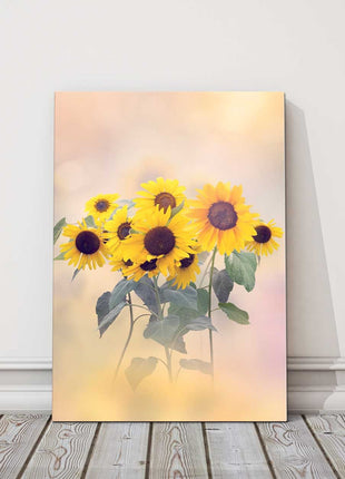Sunflowers art canvas picture print portrait