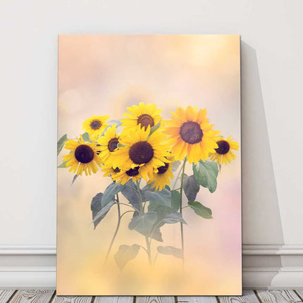 Sunflowers art canvas picture print portrait