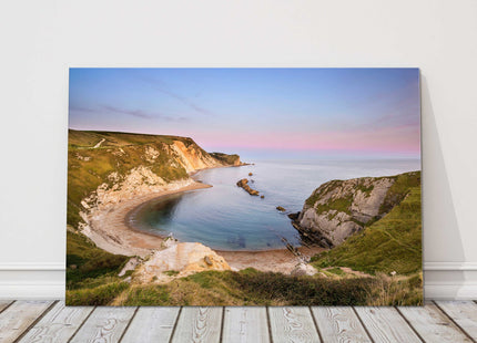Sunset on the coast. Canvas picture print.`