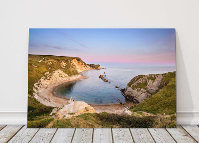 Sunset on the coast. Canvas picture print.`