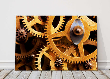 industrial cogs. Canvas Print Ideal office picture