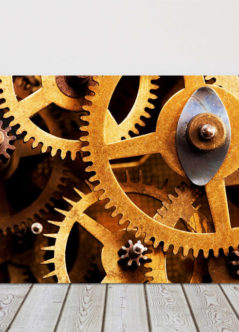 industrial cogs. Canvas Print Ideal office picture