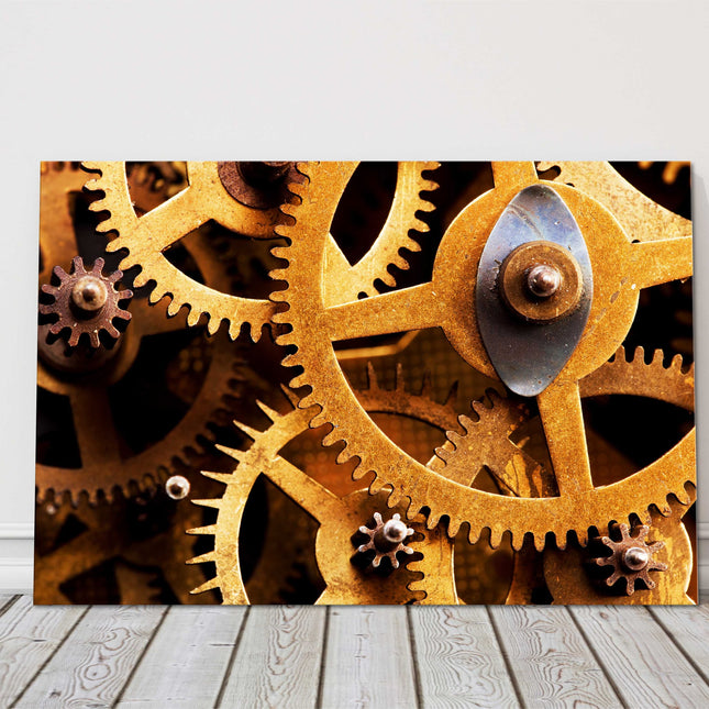 industrial cogs. Canvas Print Ideal office picture