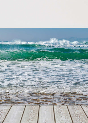 Rolling waves, Watergate Bay, North Cornwall. Canvas Print Wall decor seascape