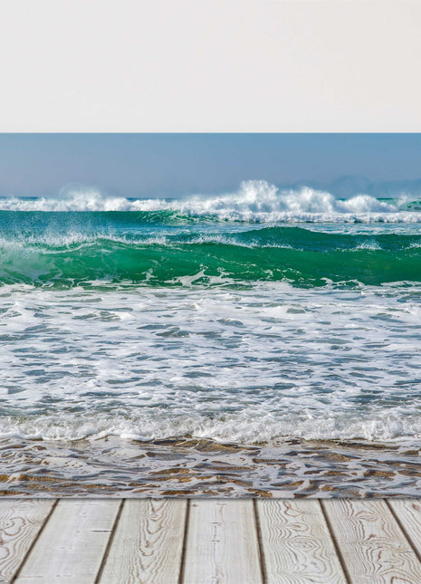 Rolling waves, Watergate Bay, North Cornwall. Canvas Print Wall decor seascape