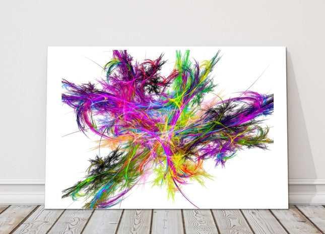 Colour pattern. Bright minimalist wall art. Canvas picture print.