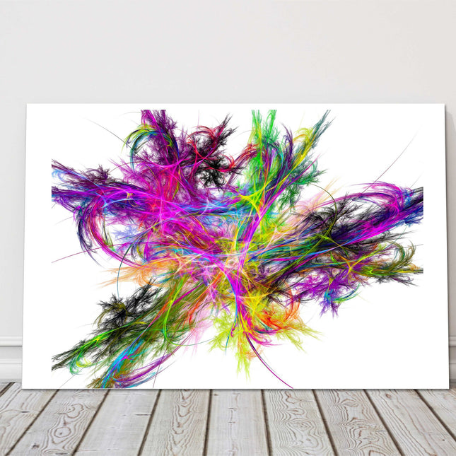 Colour pattern. Bright minimalist wall art. Canvas picture print.