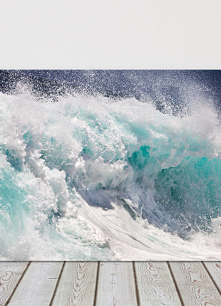 Breaking waves. Canvas Print, Wall décor.