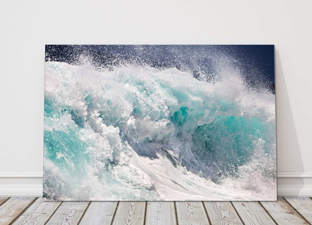 Breaking waves. Canvas Print, Wall décor.
