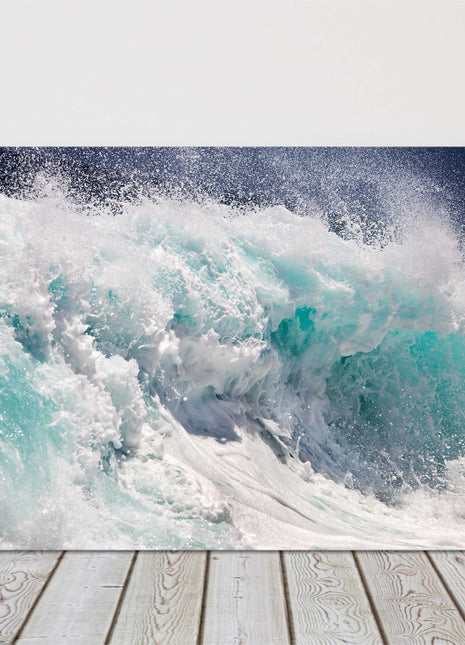 Breaking waves. Canvas Print, Wall décor.