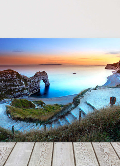 Durdle Door at sunset dorest canvas picture pirnt jurassic coastline landscape