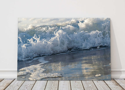 Waves at Watergate Bay, Cornwall. Canvas Picture Print.