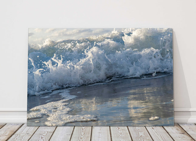 Waves at Watergate Bay, Cornwall. Canvas Picture Print.