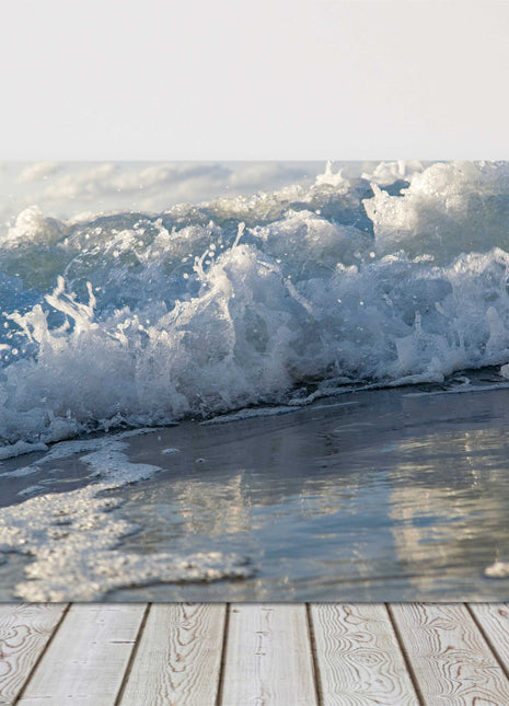 Waves at Watergate Bay, Cornwall. Canvas Picture Print.