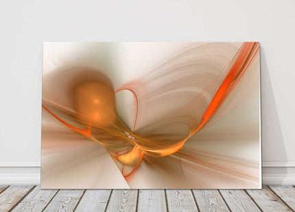 Abstract with copper and gold colours. Minimalist wall art. Canvas picture print