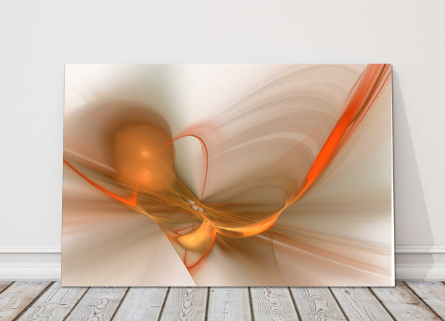 Abstract with copper and gold colours. Minimalist wall art. Canvas picture print