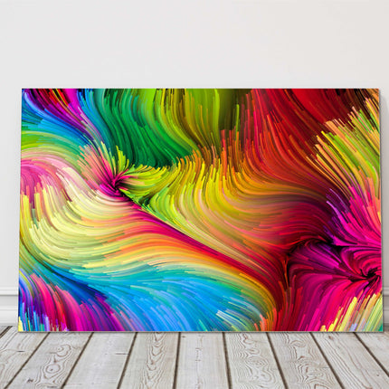 Colour pattern. Multi-coloured wall art. Canvas picture print.