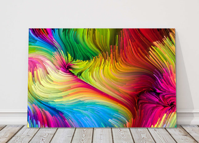Colour pattern. Multi-coloured wall art. Canvas picture print.