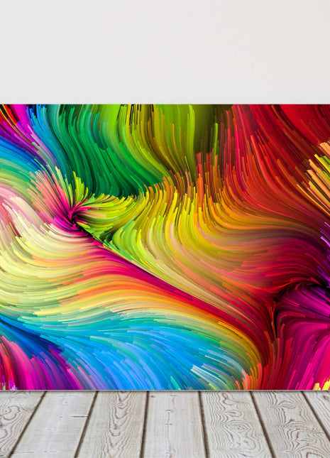 Colour pattern. Multi-coloured wall art. Canvas picture print.