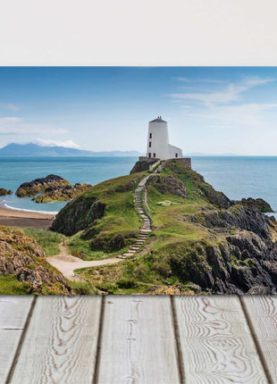 Llanddwyn Island, Anglesey, North Wales. Panoramic canvas picture print.coastal