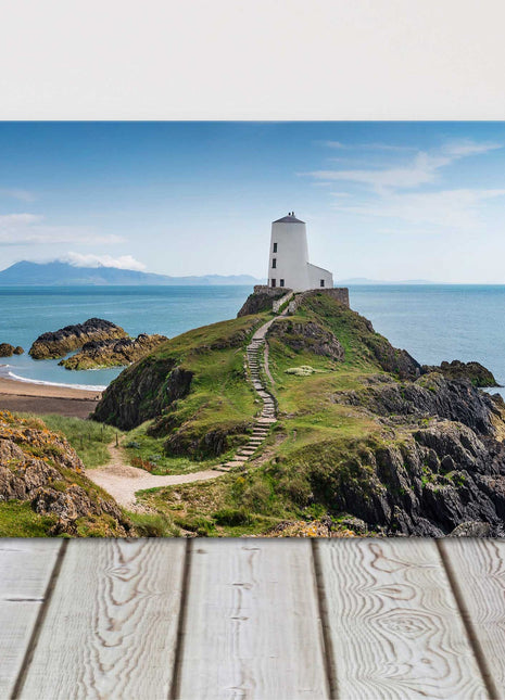 Llanddwyn Island, Anglesey, North Wales. Panoramic canvas picture print.coastal