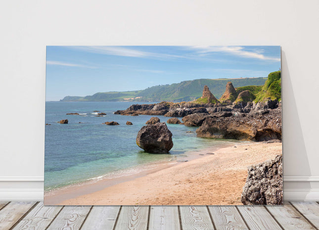 Mattiscombe Sands devon coastline canvas picture print landscape