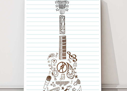 guitar art moderncanvas picture print portrait