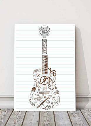 guitar art moderncanvas picture print portrait