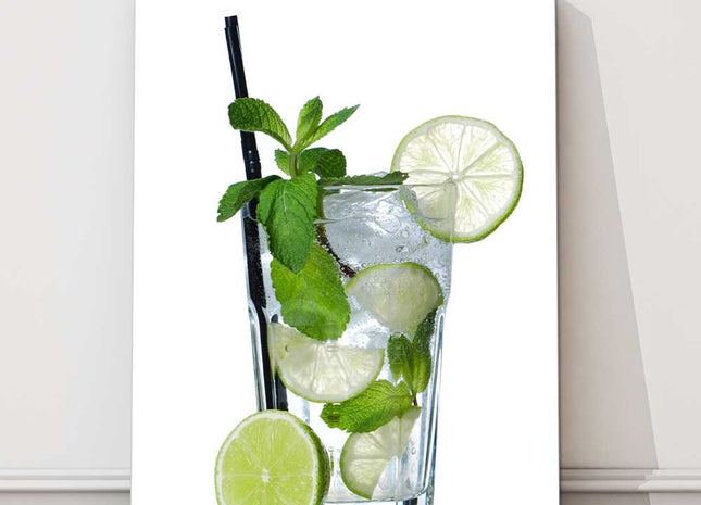 Mojito cocktail, ideal kitchen canvas picture print
