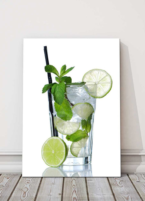 Mojito cocktail, ideal kitchen canvas picture print
