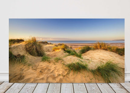 Sand dunes sunrise beach picture landscape canvas picture print