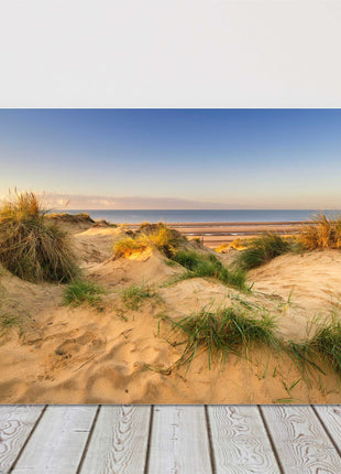 Sand dunes sunrise beach picture landscape canvas picture print